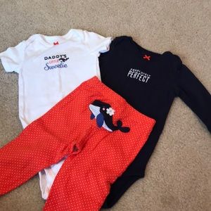 Carters 3 piece outfit 🐳